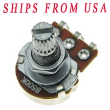 KAISH 10xB500K Linear Guitar Mini Pots Split Shaft 500K Guitar Potentiometers