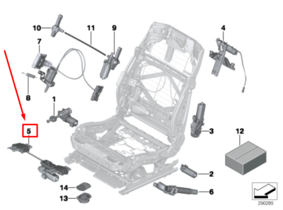 Koperen Dijsteun Actuator Tandwiel Voor BMW 5 Serie E60/E61/F10/F11 – Vervangt OE 52107068045