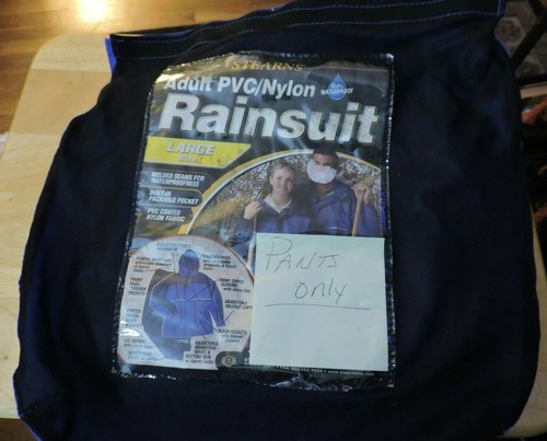 STEARNS ADULT PVC/NYLOIN RAINSUIT PANTS--LARGE - Picture 9 of 9