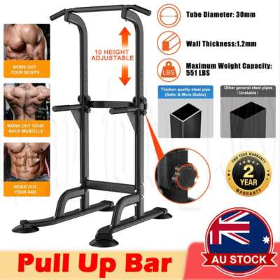 Power Tower Diy Vertical Knee Raise Station Foldable Power Tower