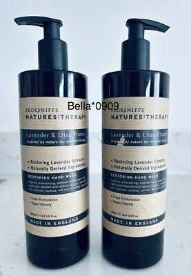 トリートメント bamks Pecksniffs Set Of 2*LAVENDER & LILAC FLOWER Scented Hand wash 16.9