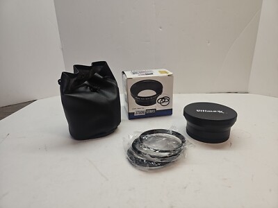 ULTIMAXX 72mm 0.43x Wide Angle Lens with 62/72, 67/72, 77/72 Ring Adapters