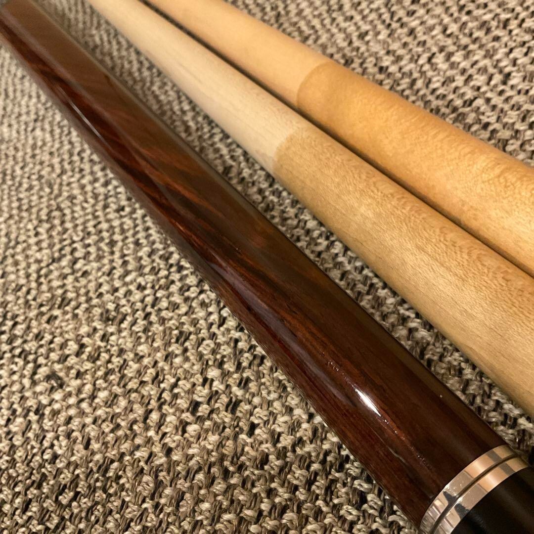 ROBINSON Billiard cue Reverse thread 2 shaft vintage from