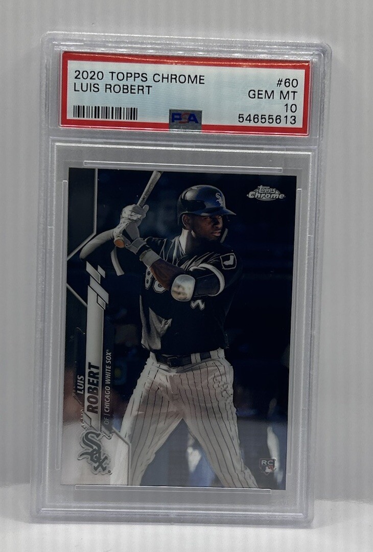 Luis Robert 2020 Topps Chrome Base Rookie Card #60 PSA 10