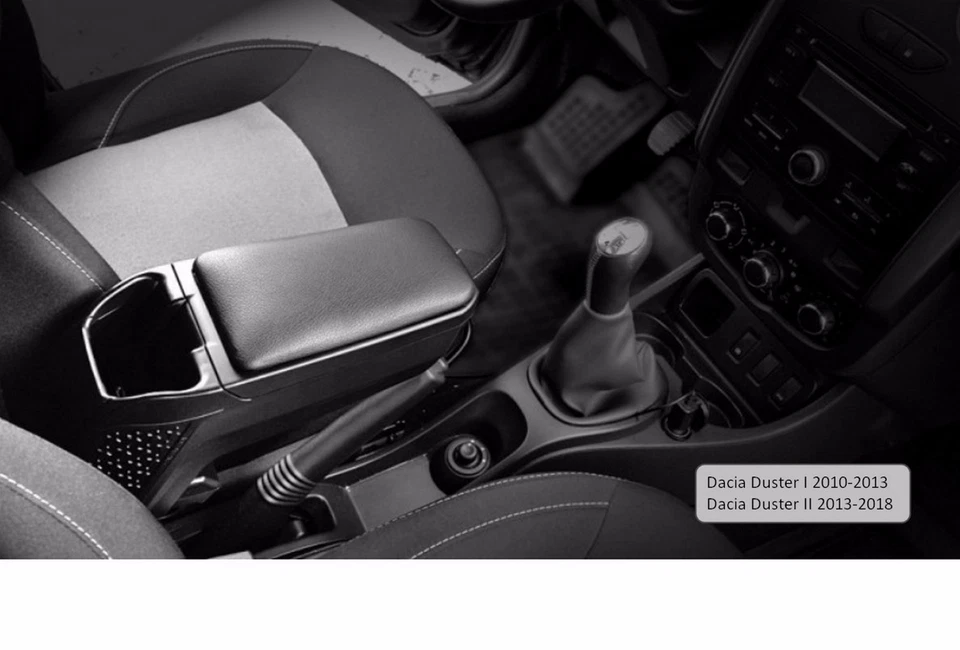 Consola central coche reposabrazos negro almacenamiento NEGRO Renault Dacia Duster 2015-2017 Foto 2 de 4