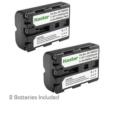Kastar 2 NP-FM500H Battery For Sony A350 A850 A900 A550 A500 A700 A450 A560 A580
