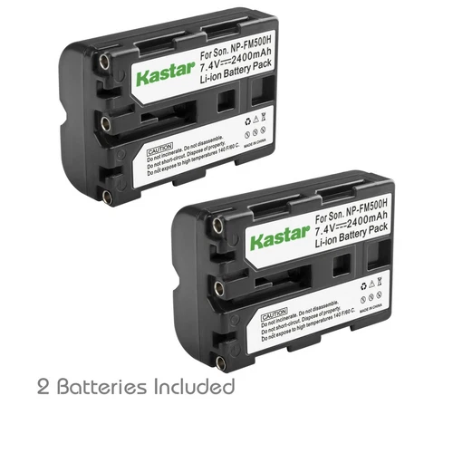 Kastar 2 NP-FM500H Battery For Sony A350 A850 A900 A550 A500 A700 A450 A560 A580