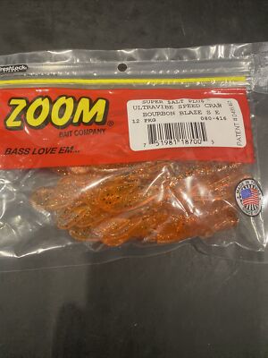 Zoom Super Salt Plus Ultra Vibe Speed Craw Bourbon Blaze