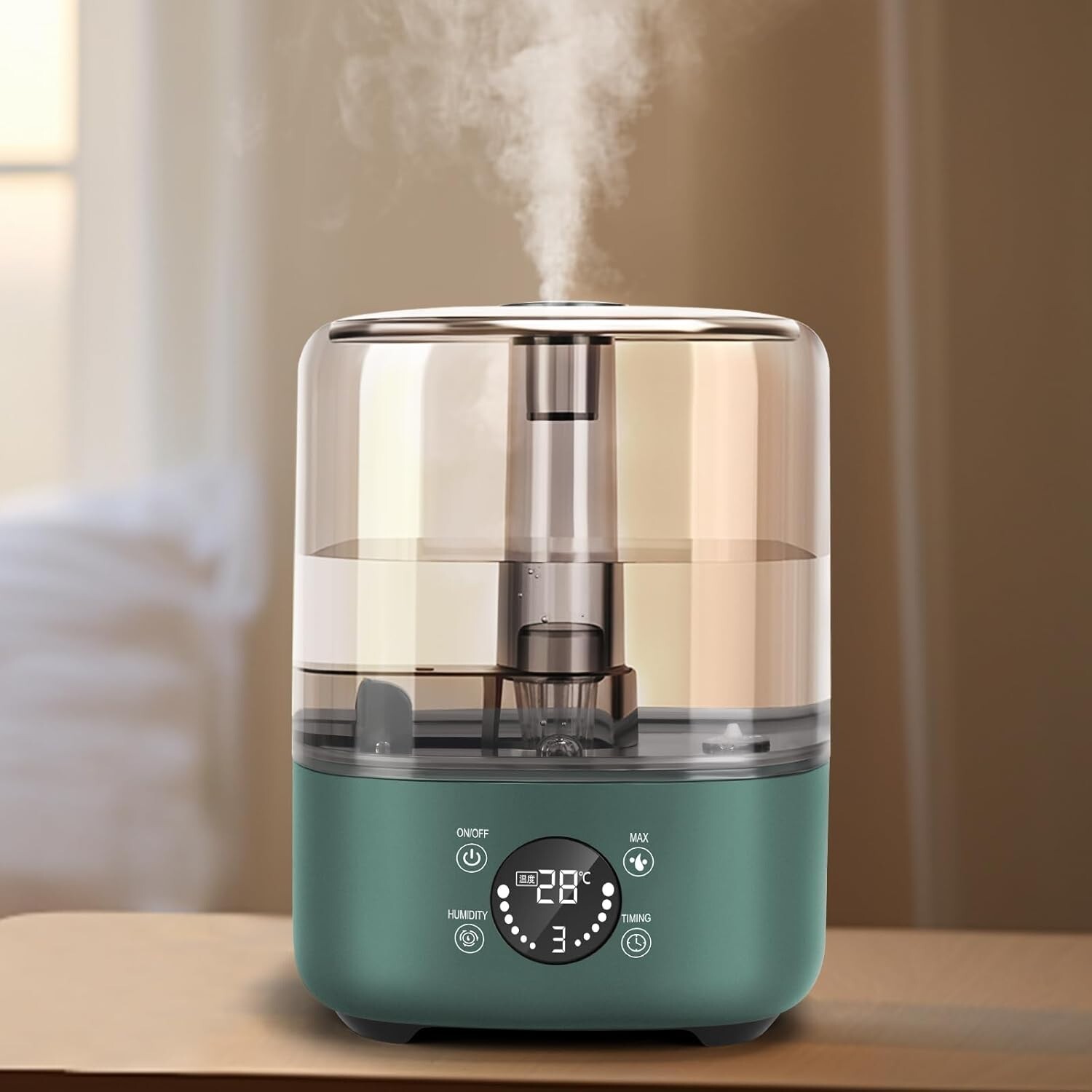 MultiOutools Smart Humidifiers for Bedroom, 5L Cool Mist Humidifiers for Large B