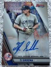 2019 Bowman's Best T.J. SIKKEMA #B19-TJS Autograph Cincinnati Reds