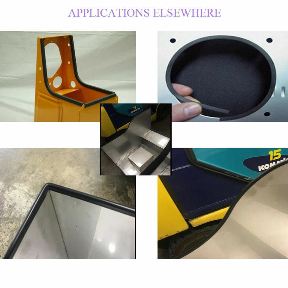 33ft Rubber U Channel Edge Trim Door Guard Seal Strip Protect Embellish Flexible - Image 3 of 4