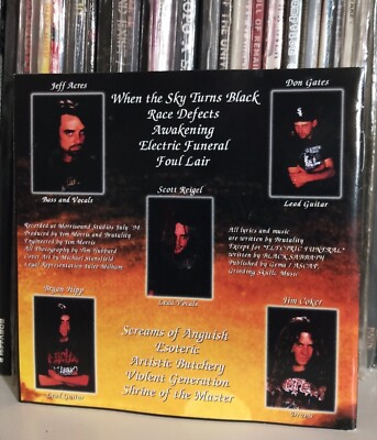 When the Sky Turns Black by Brutality (CD, 1995, Nuclear Blast