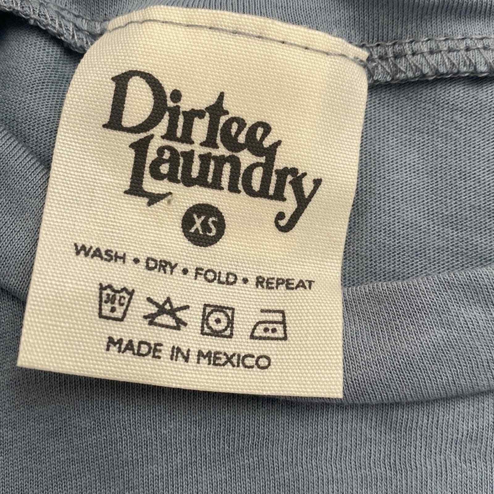 NWT Dirtee Laundry soft blue alien graphic t-shirt.