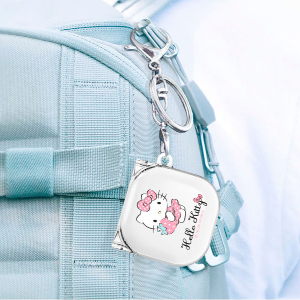 Galaxy Buds2 Hello Kittyデザインケースのセット Samsung Galaxy Buds2/Pro/Live sanrio HELLO KITTY Clear Keyring
