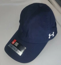 New UNDER ARMOUR "UA FREE" Women's Blue Adjustable Cap Hat One Size Embroidered 