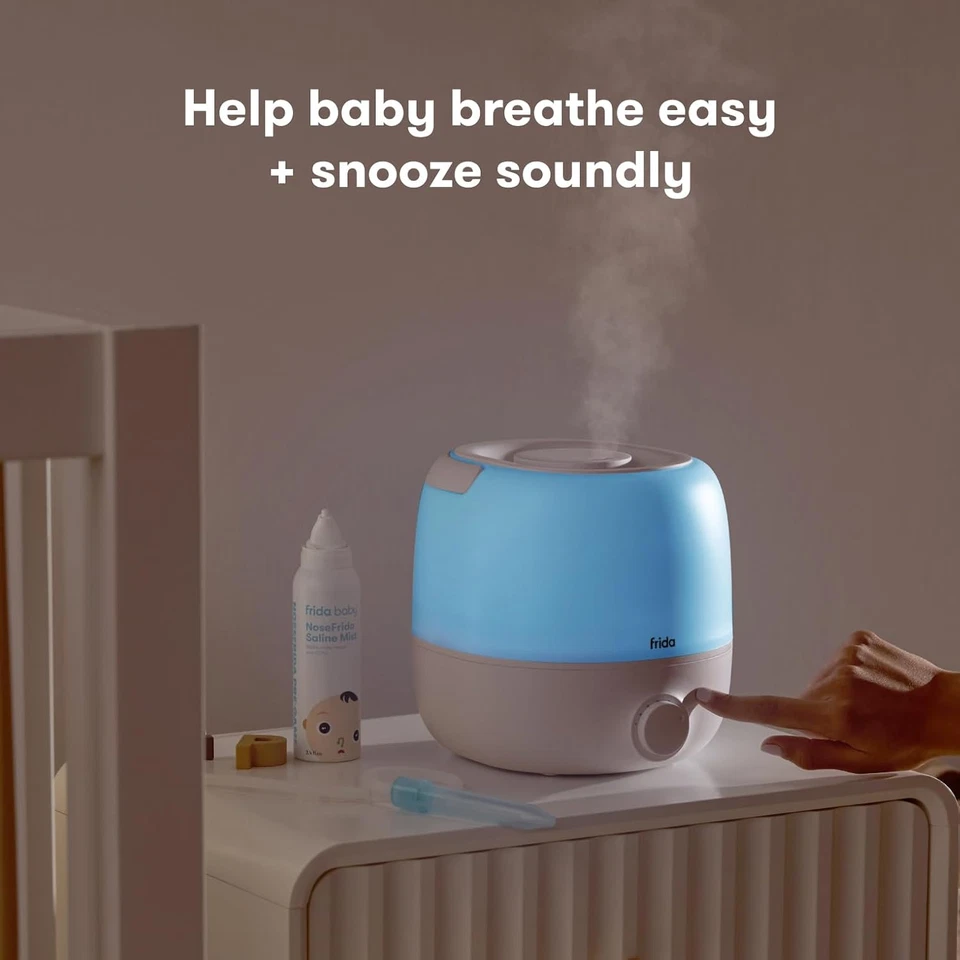 Humidificador de niebla fría Frida Baby 3 en 1 para habitaciones grandes, humidificador de llenado superior para Foto 2 de 4