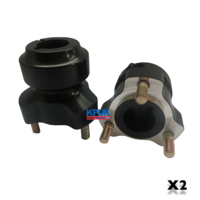 Heck Kart Naben 25 mm x 62 mm A Paar (kurz) SCHWARZ Kart Kadett Kart Teile UK