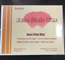 Base Plate Wax Pink - All Season -  5 lb - Besqual - 175 x 90 x 1.5mm Sheets