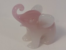 ARCHIMEDE SEGUSO MURANO ELEFANTE IN VETRO  OPALINO ANNI 50-60