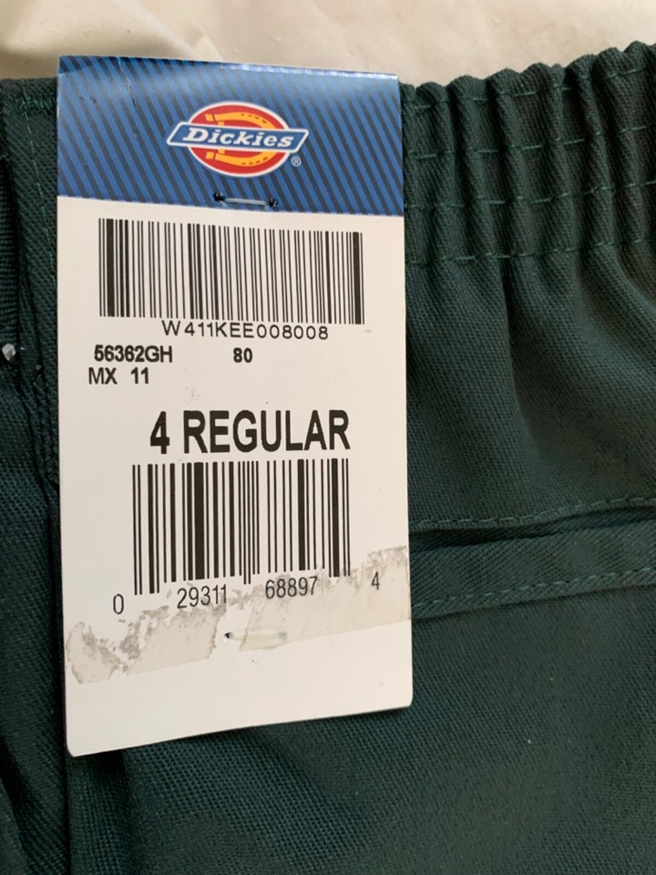 NWT Dickies pants boys size 4 regular classic fit Green eBay