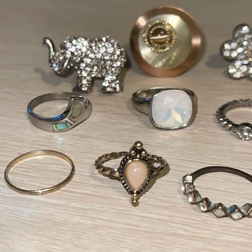 Costume Jewelry Ring Lot Of 17 Rings Sized 6 1/2 eBay