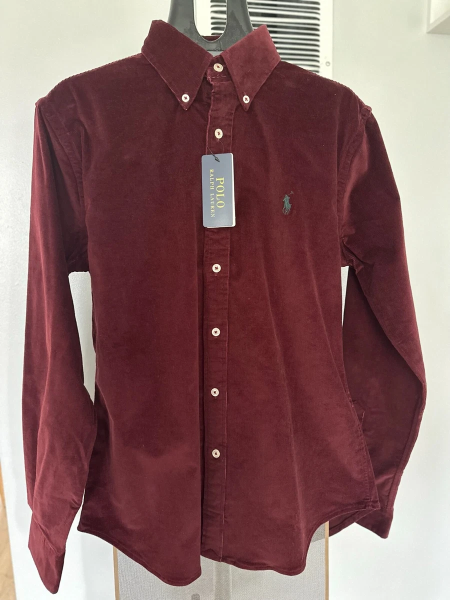 Polo ralph lauren 2025 slim fit corduroy shirt