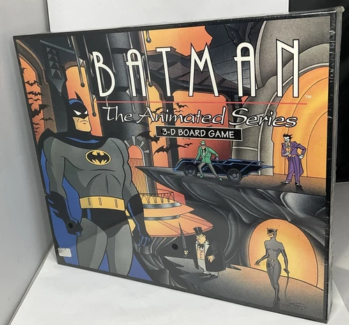 VTG 1992 Parker Brothers Batman Animated Series 3D Board Game  Sealed New NIB