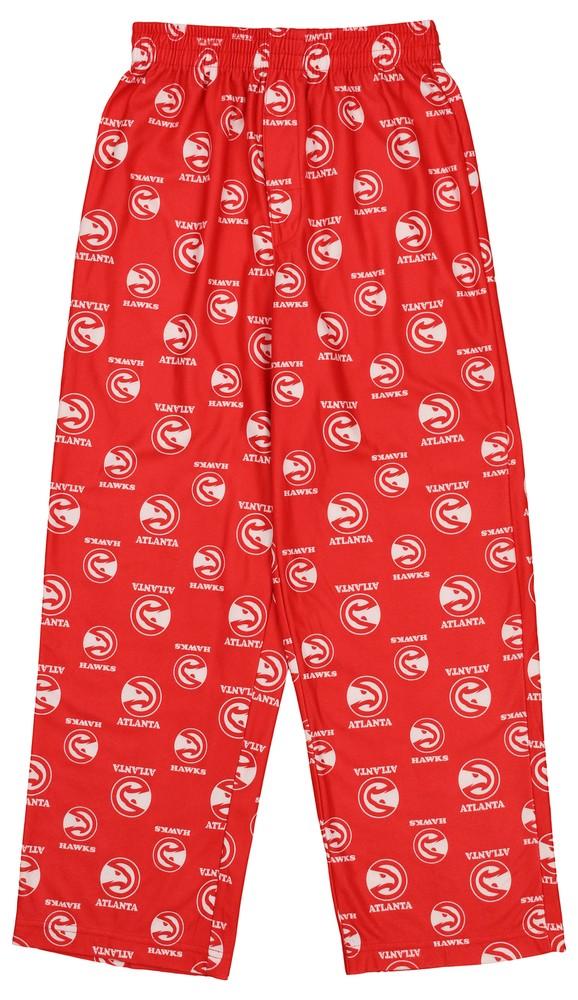 Outerstuff NBA Boys Youth (4-16) Atlanta Hawks All-Over-Print Lounge Pant, Red