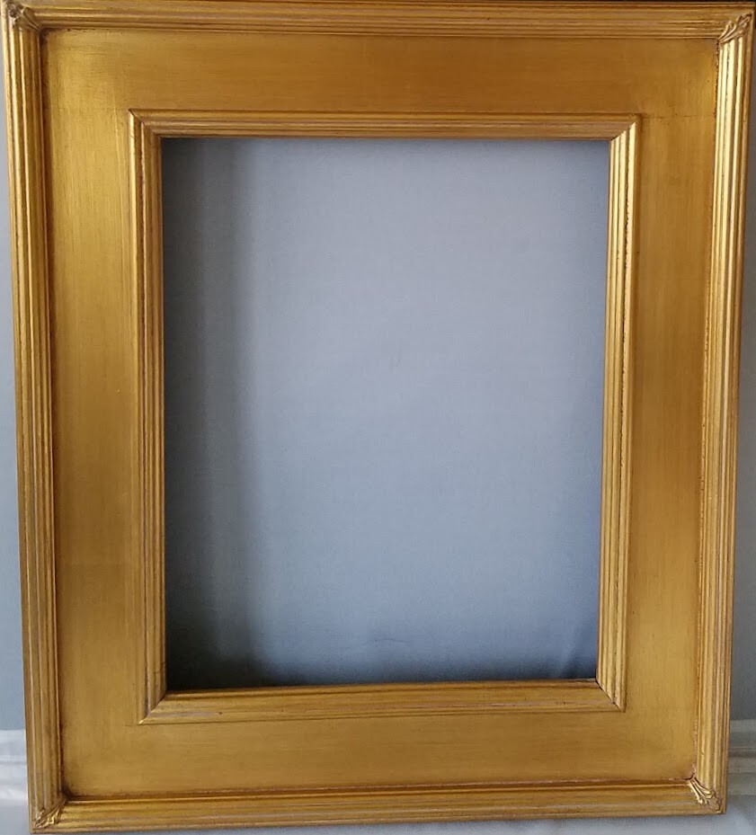 3-1/8 Cezanne Light Classic Gold-Leaf Fluted Edge Picture