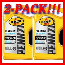 Pennzoil Platinum Full Synthetic Engine Oil  10W-30 2pk (10 quarts)