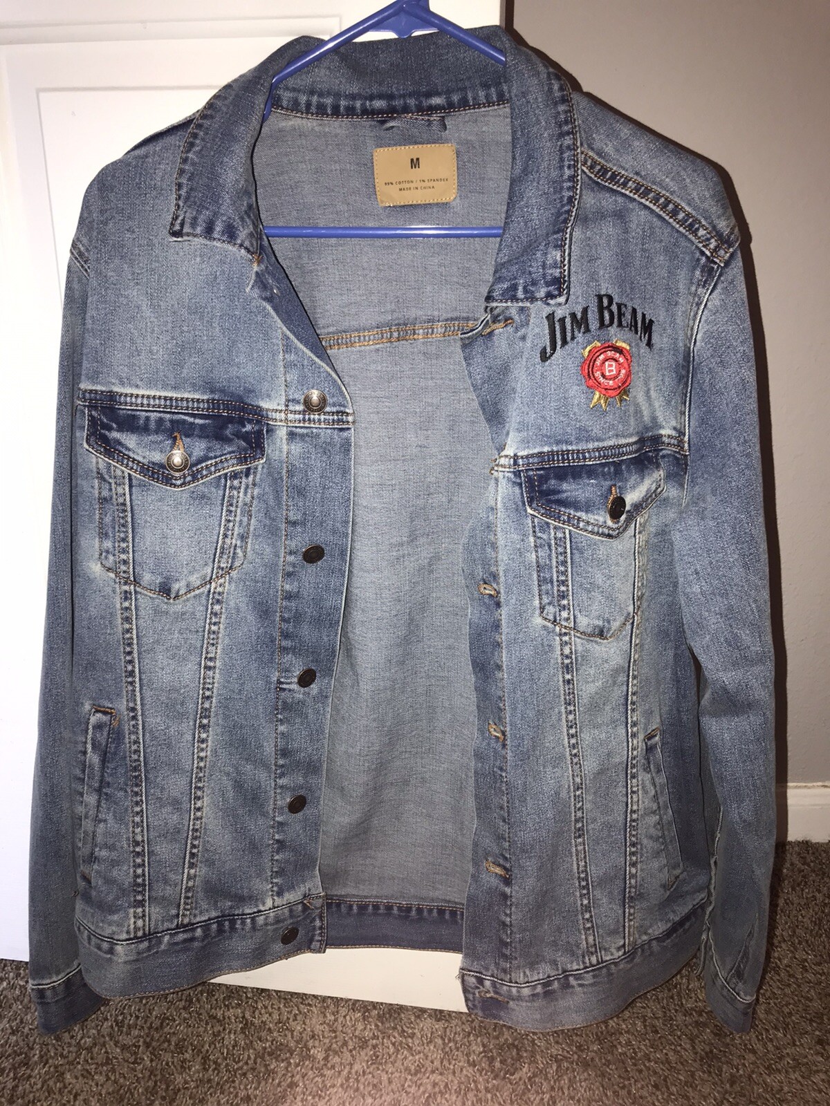 Jim Beam Denim Jacket Men's Medium 