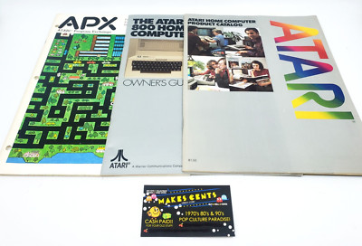 1980s - Lot Of 3 Atari Computer Product Catalog Atari / User Manual 800 ...