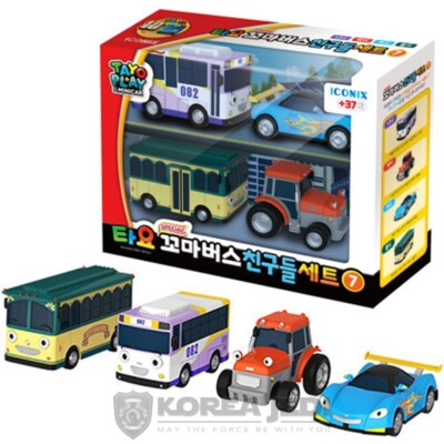 Tayo The Little Bus - Special No.7 Mini Bus 4 Pcs Set /Nana, Leo