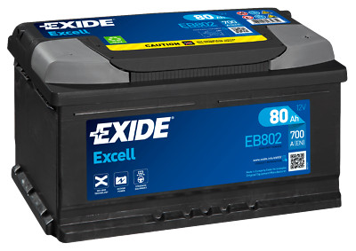 Exide EB802 Excell 12V 80Ah 700A Autobatterie inkl. 7,50   Pfand