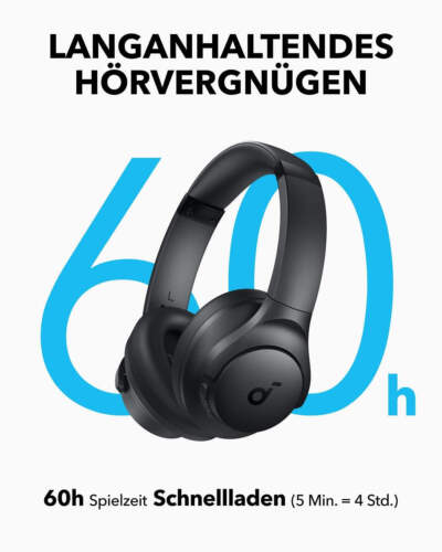 SOUNDCORE Q11I BLUETOOTH KOPFHÖRER – HI-RES AUDIO, 60H SPIELZEIT, KRÄFTIGER BASS - Bild 4 von 6