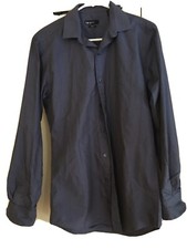 Men s bar lll slim fit blue long sleeve button down shirt size S