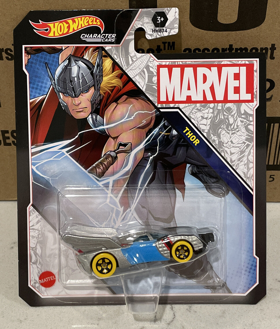 2022 Hot Wheels Marvel Thor Character Cars NEW HHB74
