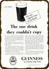1934 GUINNESS DUBLIN BEER is good 4 u Vintage-Look DECORATIVE REPLICA METAL SIGN