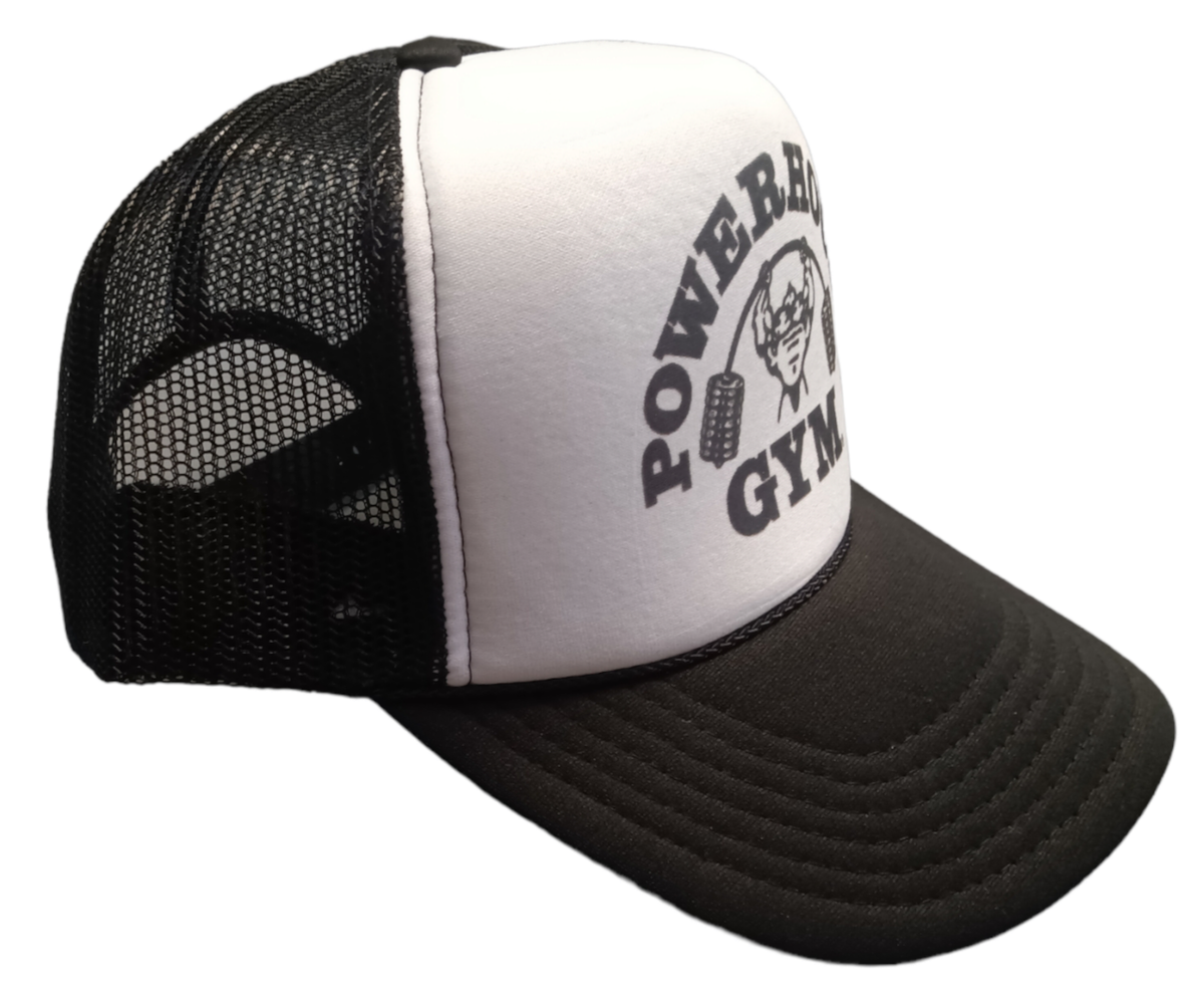 Power House Trucker Hat Snapback Mesh Cap Gym Fitness Streetwear