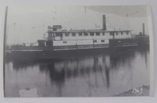Steamship Steamer FARMER real photo postcard RPPC