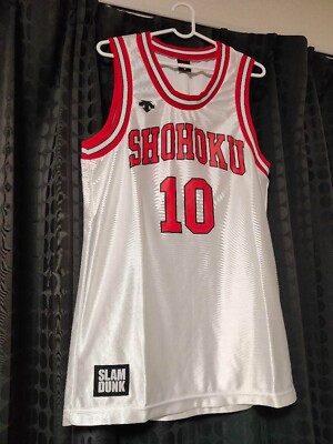 SHOHOKU バスケットボール ユニフォーム スラムダンク DESCENTE Hanamichi Sakuragi SLAM DUNK UNIFORM REPLICA No.10 DESCENTE