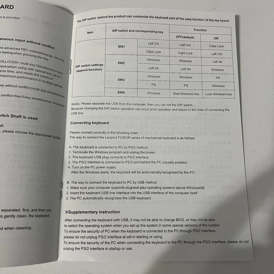 Leopold FC900R PD Mechanical Keyboard 104-Key PBT Double Shot Keycaps Pink White - Image 4 of 4