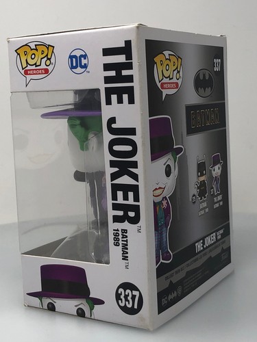 Funko POP! Heroes DC Comics The Joker Batman 1989 #337 Vinyl Figure DAMAGED - Picture 5 of 14
