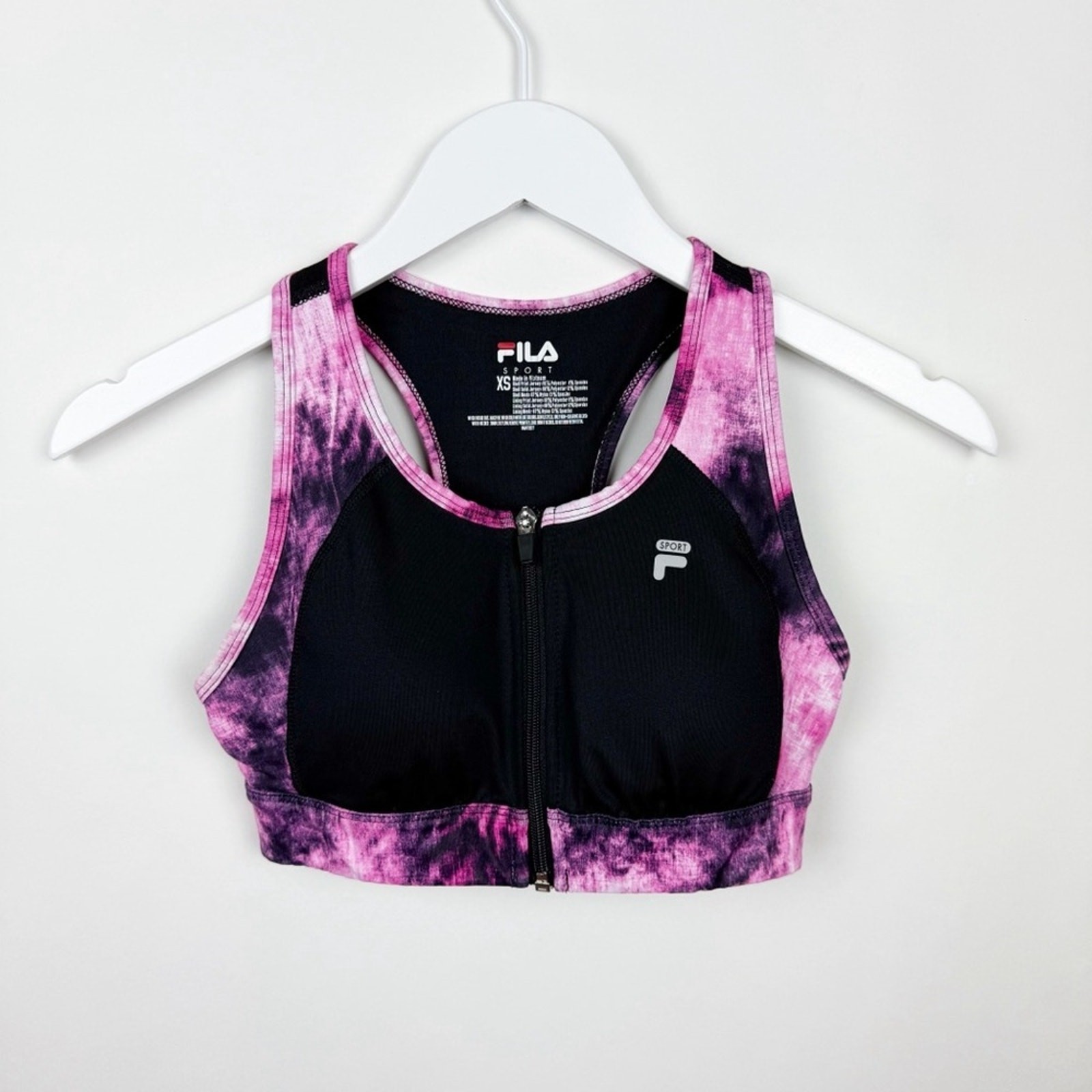 FILA Sport Donna Capri Leggings e Reggiseno Sportivo Fantasia Tie dye Taglia XS