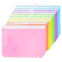 A5 Bindetasche 12 Pack Pvc ReißVerschluss 6 LöCher Binder Tasche Mappen #1