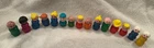 Vintage Fisher Price Little People Wood  Figures Lot Of 15 and accessories