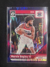 2024-25 Donruss Optic #43 Marvin Bagley III Purple Shock Wizards