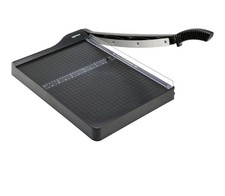 Amazon Basics 12-Inch Manual Guillotine Paper Cutter, 10-Sheet Capacity