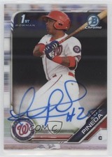 2019 Bowman Chrome Prospects Auto Israel Pineda #CPA-IP Auto 17fl