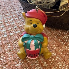 Vintage Disney Winnie the Pooh Honey Pot Christmas Tree Ornament Hunny